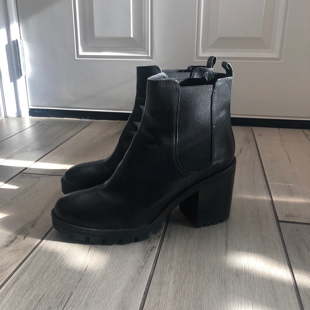 Barney’s Black Booties Size 9